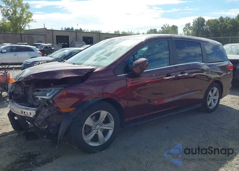 2018 Honda Odyssey Ex-L из США, поврежденный, VIN 5FNRL6H72JB084599